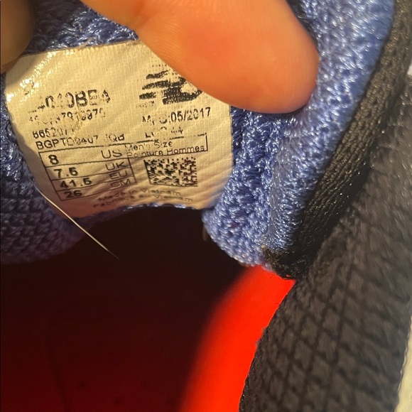 New Balance Navy and White Athletic Baseball Cleats - Picture 7 of 8